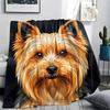 Animal avatar puppy kitten Print Flannel Blanket,High quality Comfortable for All Seasons,Home Decor,Warmth and Comfort,Perfect for Christmas Gifts