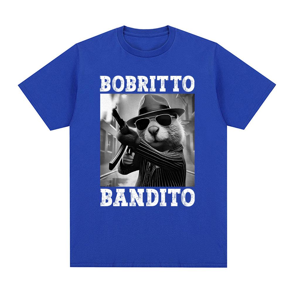 Bobrito Bandito Beaver Funny Meme T-shirt Men Women Clothing Fashion Humor T Shirts Summer Cotton O-Neck Tops T Shirt Streetwear