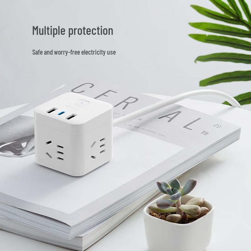 Gongniu 3-Outlet Power Strip with USB-C and USB-A Ports
