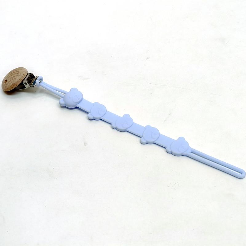 One Pacifier Chain Baby Teether Pacifier Lanyard Chain Teether Chain Anti-Loss Rope Silicone Pacifier Chain Clip