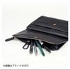 Daigo isshoni. Synthetic Leather Notebook Cover with Pen Case, B6 Size, Blue, N1874