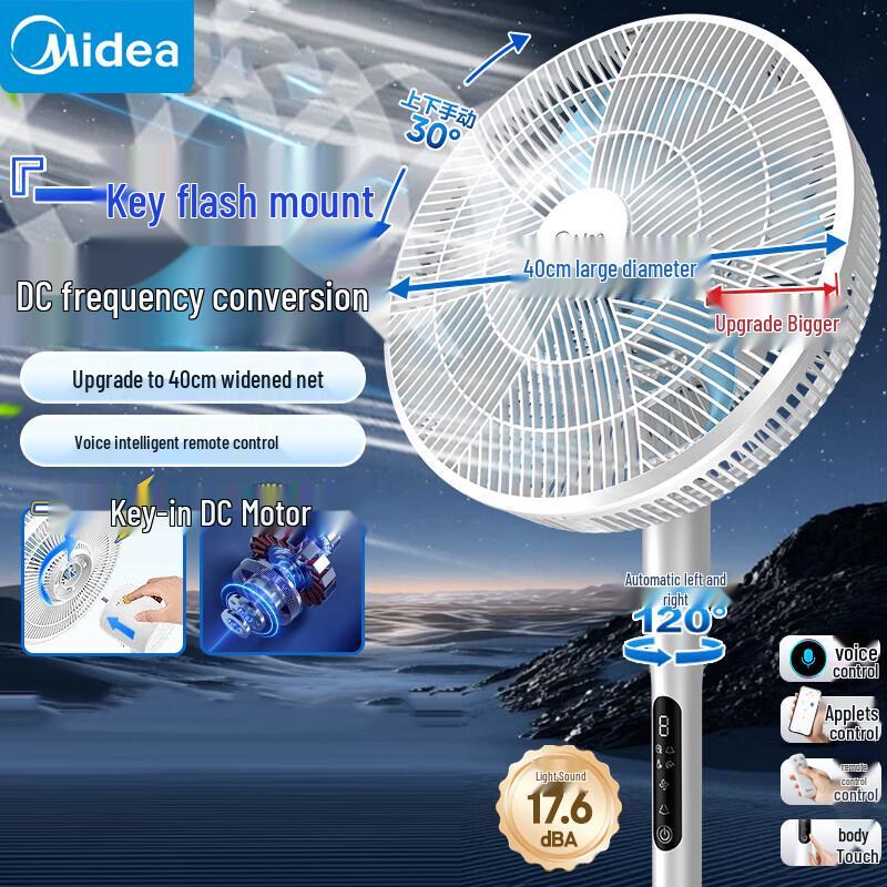 Midea Smart Inverter Floor Fan CN plug (adapter included)