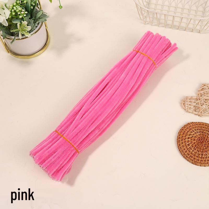 Velvet Chenille Stems: Mixed Color Macaron Twist Sticks