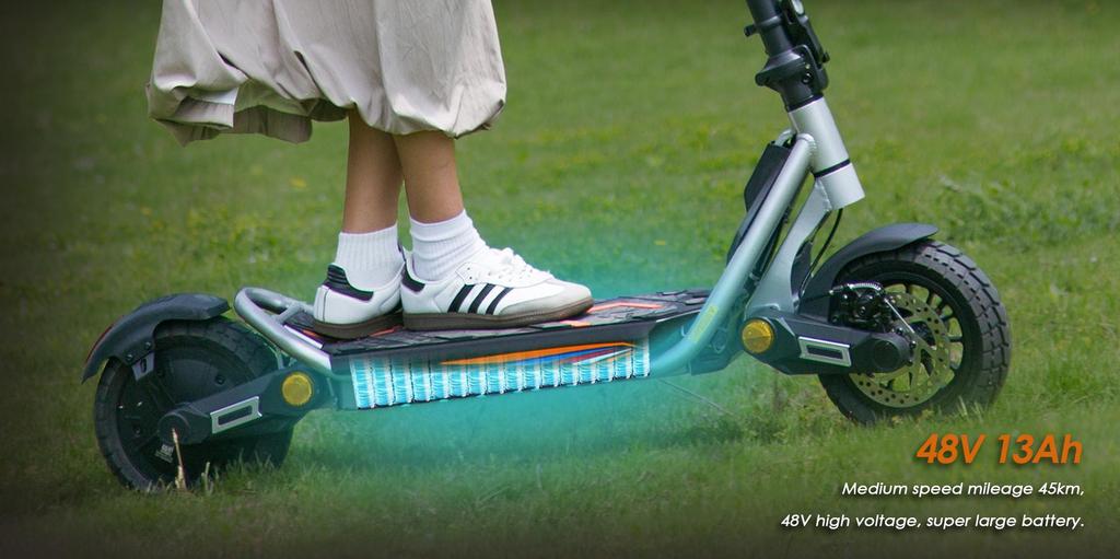 Hulajnoga elektryczna składana Kukirin 10" silnik 800W hulajnoga elektryczna miejska prędkość maksymalna 45 km/h 48V 13AH zasięg 45 km obciążenie 120 kg A1