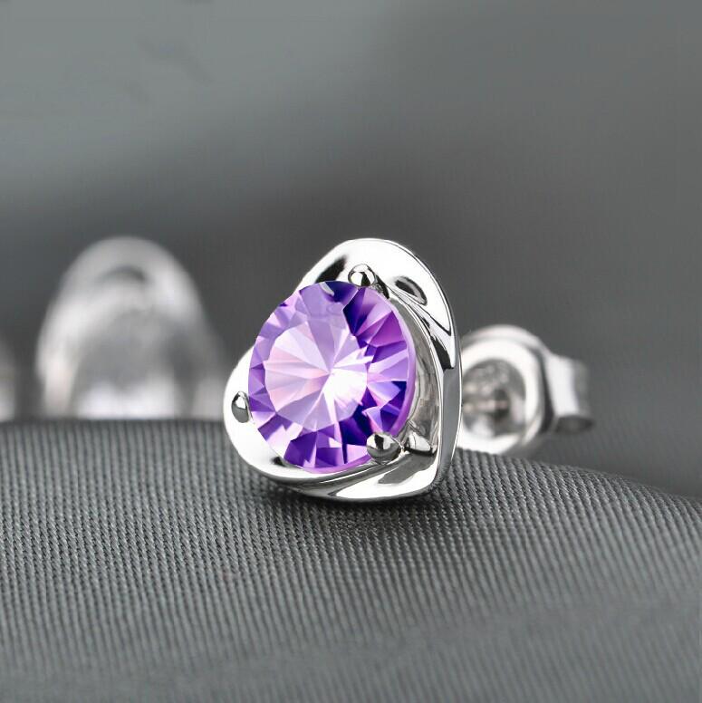 Lively Heart 925 Sterling Silver Korean Retro Fashion Earrings