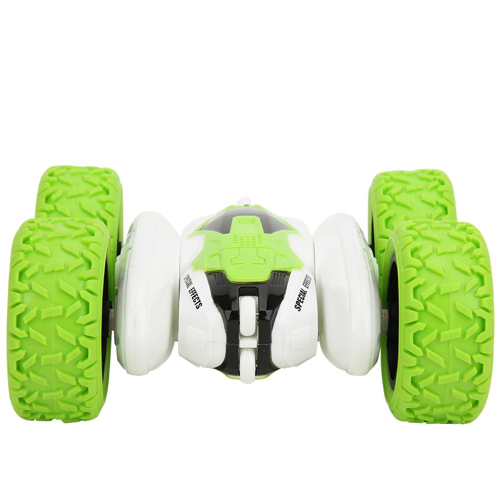 F125 2.4G RC Stunt Car Rotating Wireless Remote Control Car Model Children ToyGreen