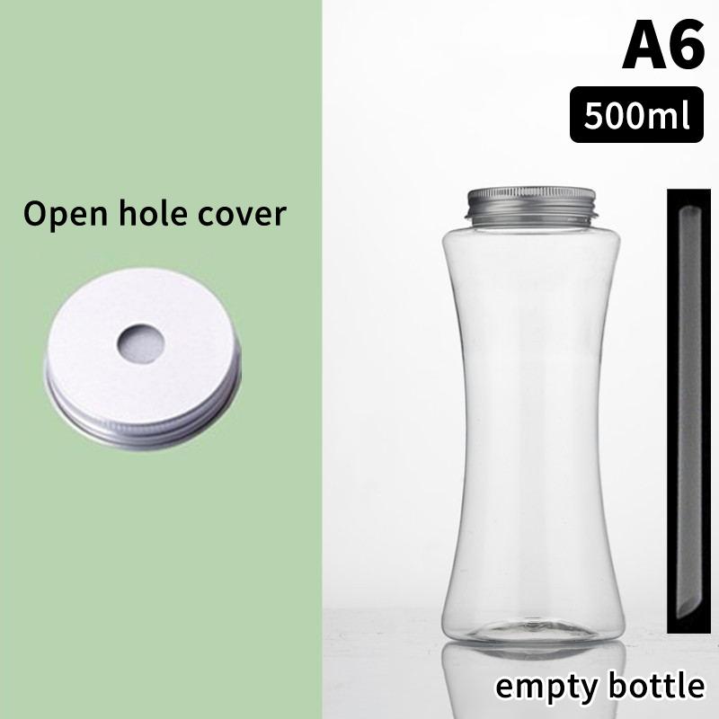 400/500Ml Portable Fruit Juice Cold Brewed Tea Bottle Transparent Plastic Beverage Bottle Disposable Milk Tea Bottle