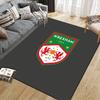 Wrexham AFC Flannel Pattern Square Carpet,Area Rug,Carpet Rug for Living Room Bedroom Sofa Playroom Decor,Non-slip Floor Mat