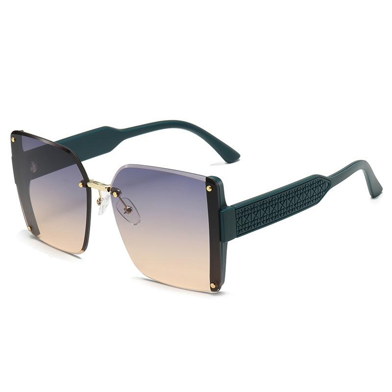New large-frame square polygonal sunglasses UV-proof sunglasses that women's simple fashion trimming
