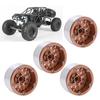 4pcs Beadlock RC Car Wheel Hub Set 1.9in Aluminum Alloy Tire   for 1Celsius10 1Celsius12 1Celsius14 Remote Control Cars