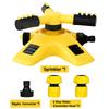 360 Degree Automatic Rotating Sprinkler Head 3-Arm Water Sprinkler Garden Lawn Large Area Coverage Water Sprinkler Irrigation