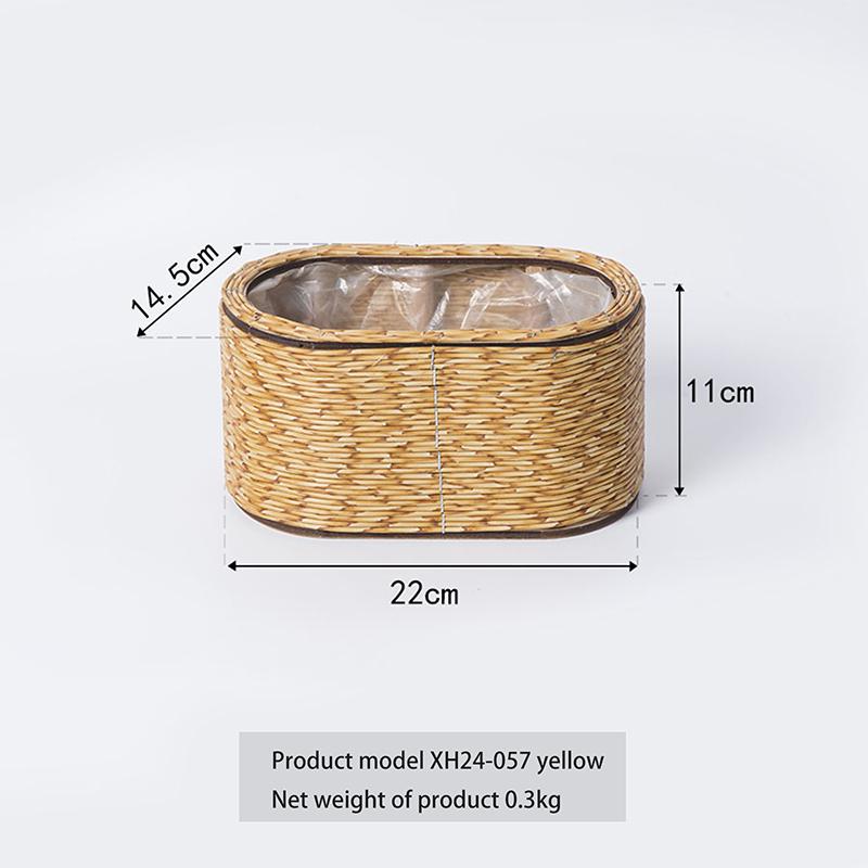 Hand Decorated Flower Pots, Indoor Rattan Plant Flower Pots, Desktop Decorations, Garden Flower Pots, And Flower Pots