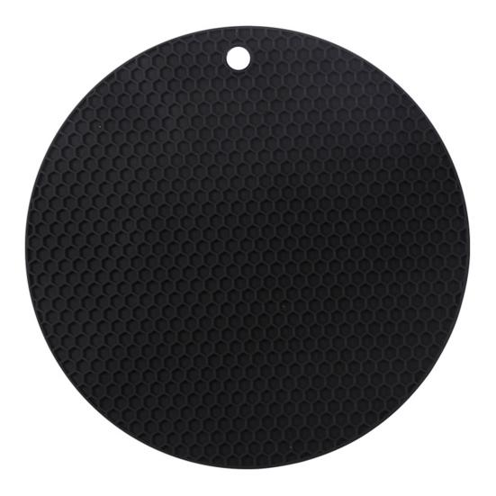 Silicone Honeycomb Round Pot Pad Thermal Insulation Mat Easy To Clean Anti-Slip Design Food-Grade Counter Hot Pad