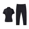 Li-Ning Modisches Atmungsaktives Poloshirt Bequeme Sport-Langhosen Lässiges Set Damen-Sets Schwarz W518-2+V820-1