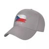 Baseball Cap Czech Republic Flag Cool Czechs Fans Wild Sun Shade Peaked Adjustable Outdoor Caps for Unisex Women