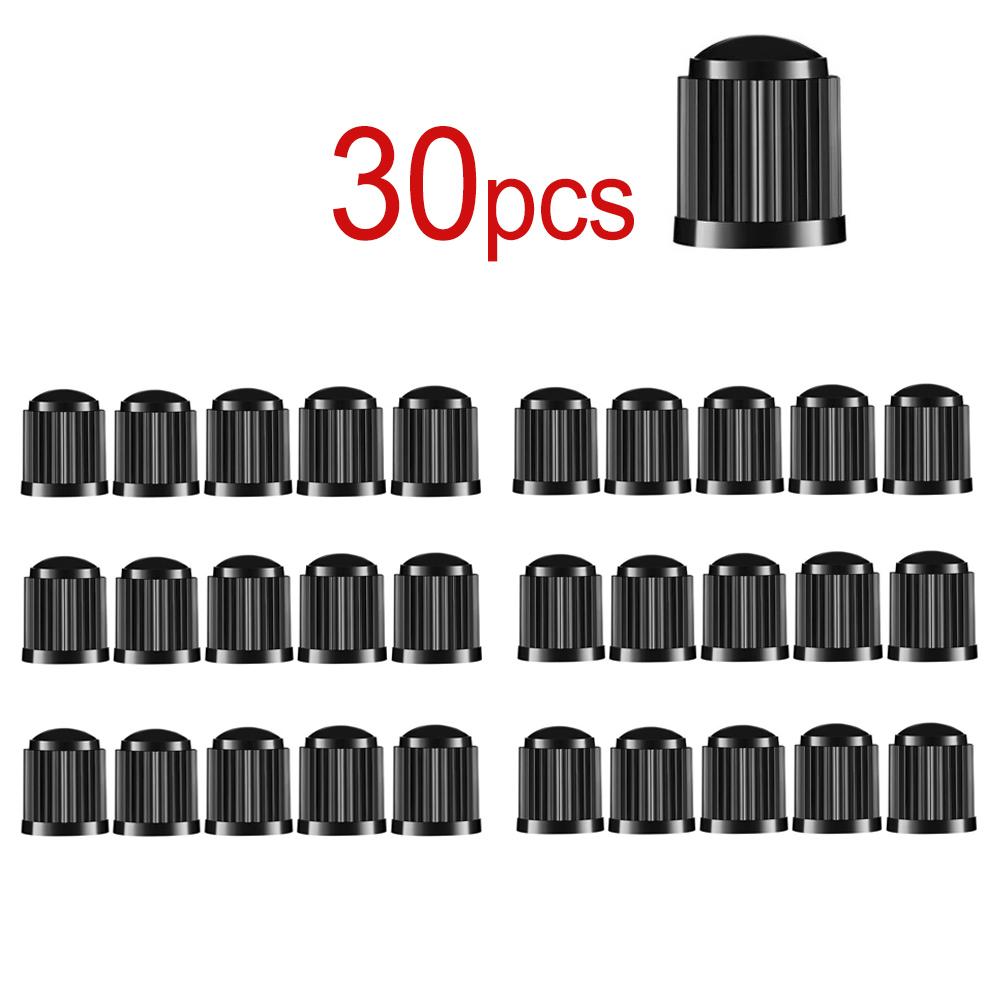 Bicycle Car Tire Valve Stem Caps Tyre Plastic Schrader Valve Stem Dust Cover with Sealing Ring for Car Bike Motorcycle Trolley Valve Stems 1