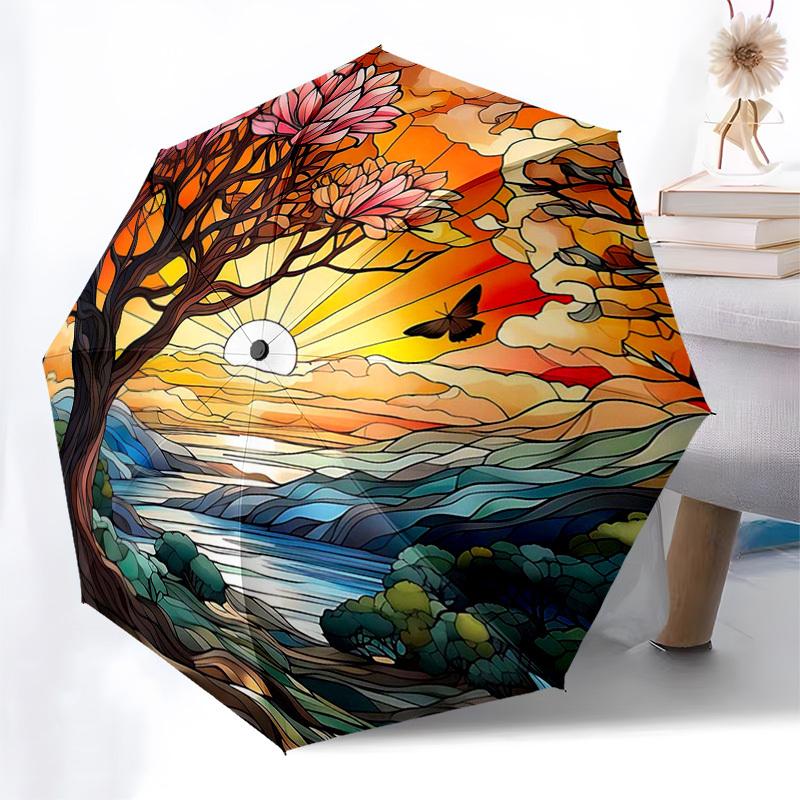 

1pc Hunter x HunterGon & Killua Umbrella, Automatic Opening Folding Design, 8-Bone Iron Frame Outdoor Umbrella, Perfect Gift for Fans, Travelers, Dail