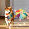 Dog Sounding Plush Toy Bell Cartoon Flying Disc Toy Small Dog Teeth Grinding Toy Wear-resistant Bite-resistant Puppy Pet Product