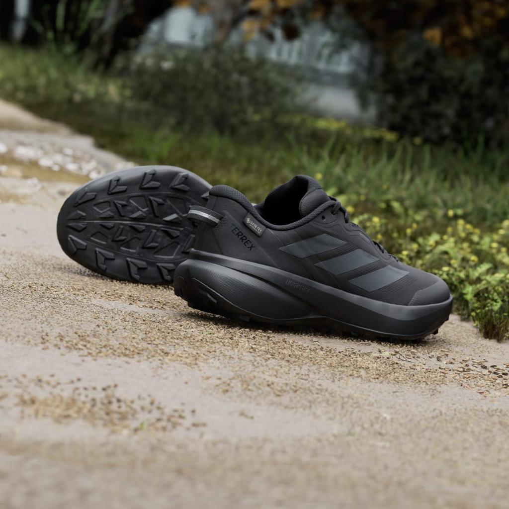 adidas Terre Tracefinder Plus GORE-TEX Trail Running KJ3792 Men's Terrex Sports Shoes Core Black / Grey Five / Core Black