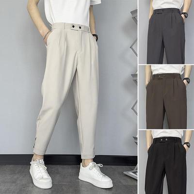 Men's Trendy Autumn 2023 Nine-Point Suit Trousers