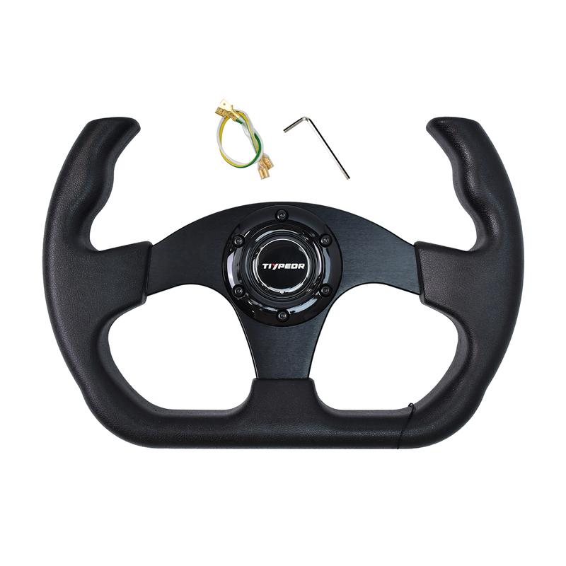Universal 330mm PU Car Steering Wheel with Multiple Color Durable Comfort Grip Wheel for Vehicle