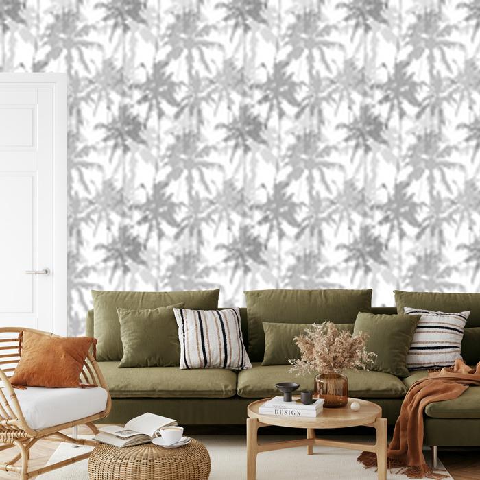 Trees, plants and palms wallpaper for living room and bedroom 50x1000