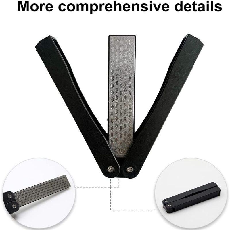 Mini skládací oboustranný brousek 400/600# Brousek na kámen Broušení na kámen