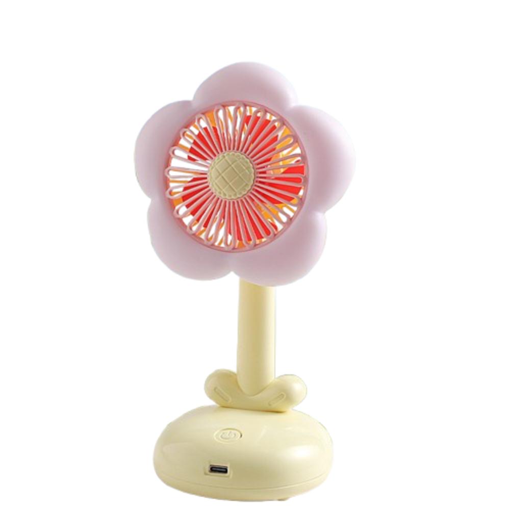 

Портативный Маленький Электрический Вентилятор Многофункциональный Охлаждающий Вентилятор Прочный Цветочный Настольный Вентилятор Летний Подарок жёлтый