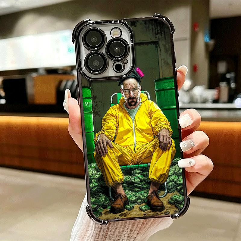 Breaking Bads Heisenberg Plating Phone Case For Iphone 16 17 Pro Max Air 16E 14 15 Plus 12 13 Mini Anti-Fall Airabag Cover