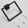 Matte Black Suction Cup Towel Ring Stainless Steel Hand and Face Washcloth Holder Dish Towel Hanger for Shower and Bathroom Wall