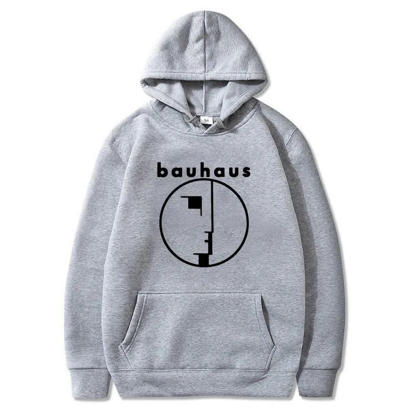 Men's Hoodie Bauhaus Post Punk Goth Rock Crew Neck Graphic Printed Sweatshirt Fashion Casual Plus Size Women Pullover Hoody