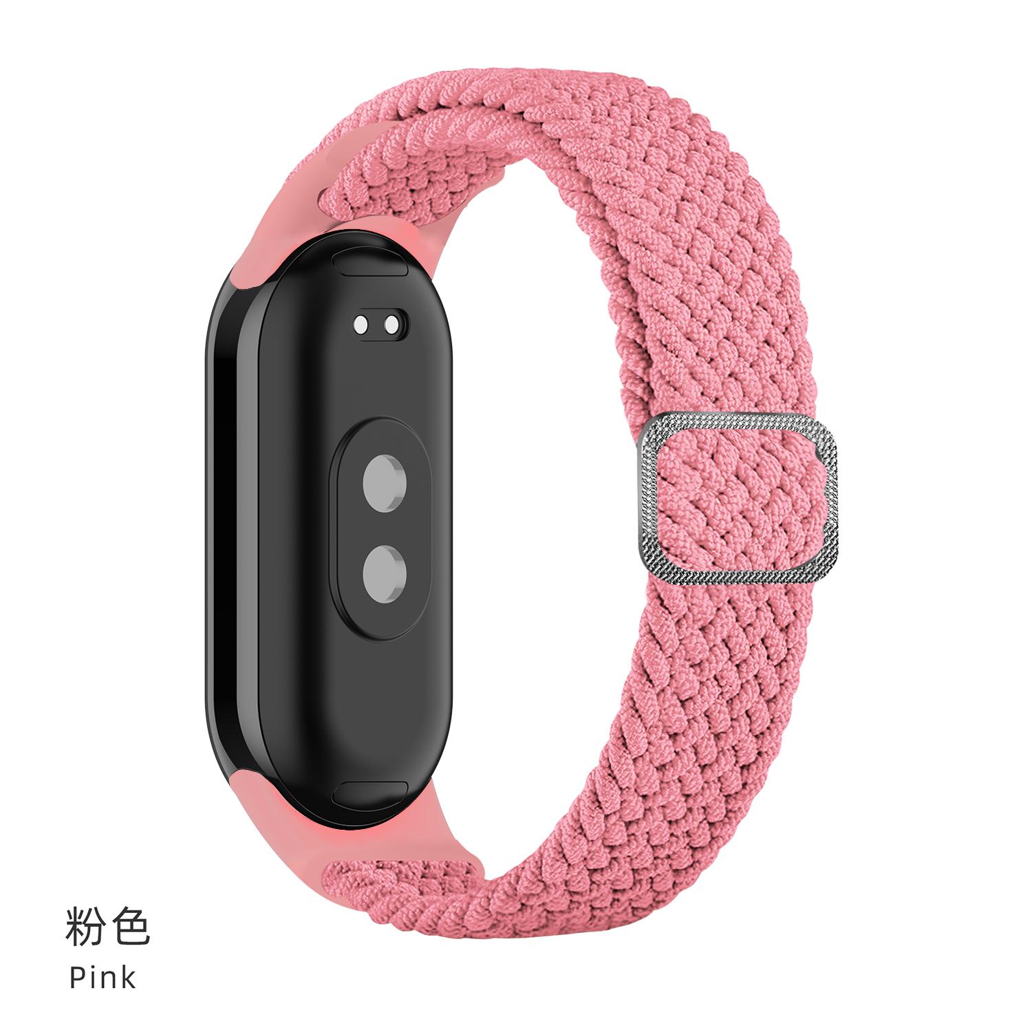 

Braided solo loop Strap for Mi band 8 NFC bracelet Elastic adjustable Nylon smartwatch correas Wristband for xiaomi Mi band 8 9 Mi band 8 9