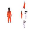 Astronauten Cosplay Kostüm für Kinder Polyesteranzug mit Raumanzugdesign für Halloween-Partys
