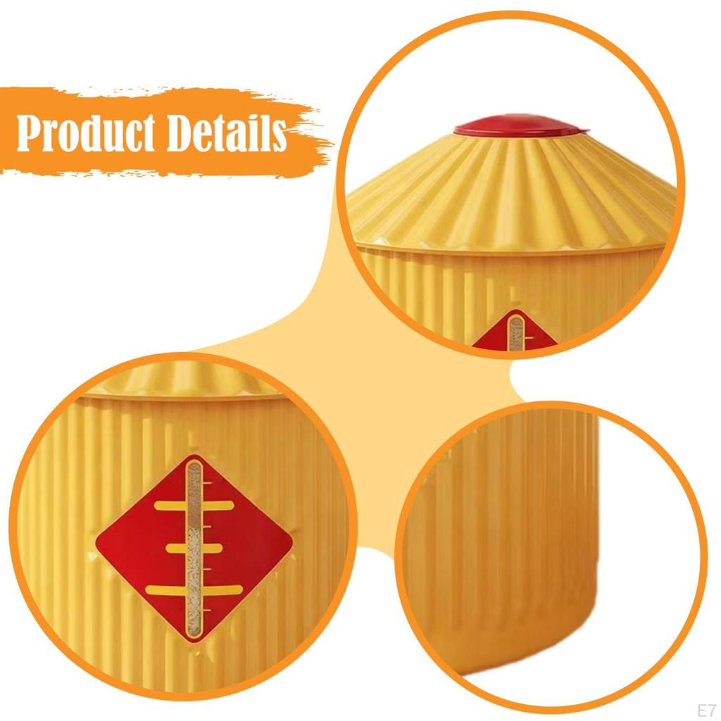 Food Container Rice Storage Bin Lightweight Airtight Grain Bucket for Flour Beans