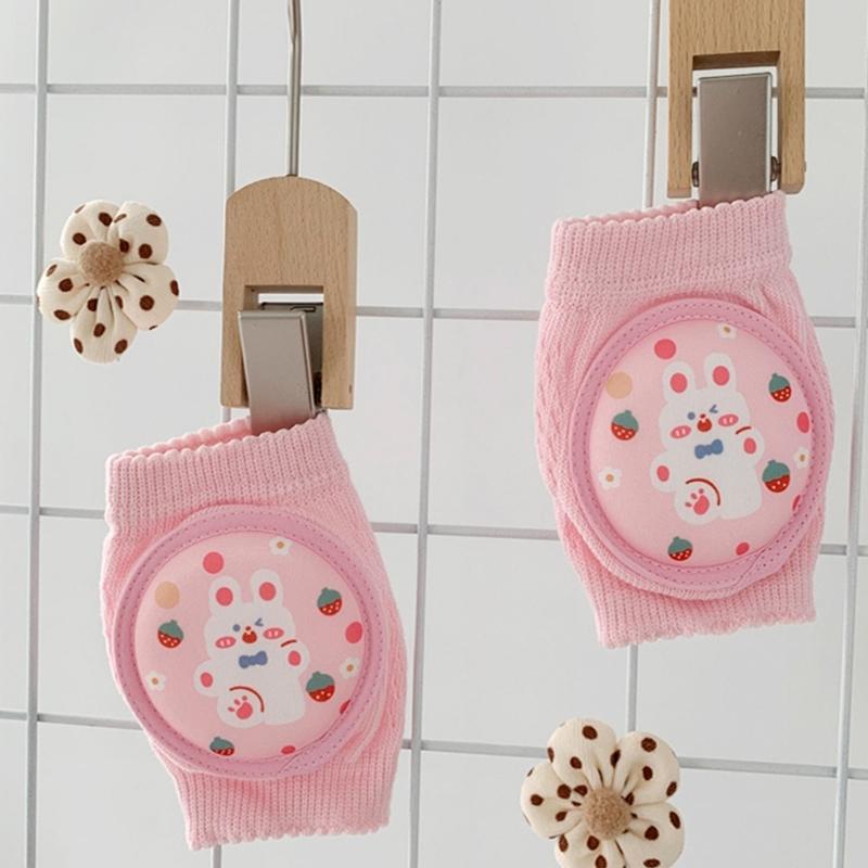 CartoonKleinkind Baby Knieschoner Elastische Krabbel Ellbogenpolster Kleinkinder Knieschützer Atmungsaktives Sicherheits-Kniepolster