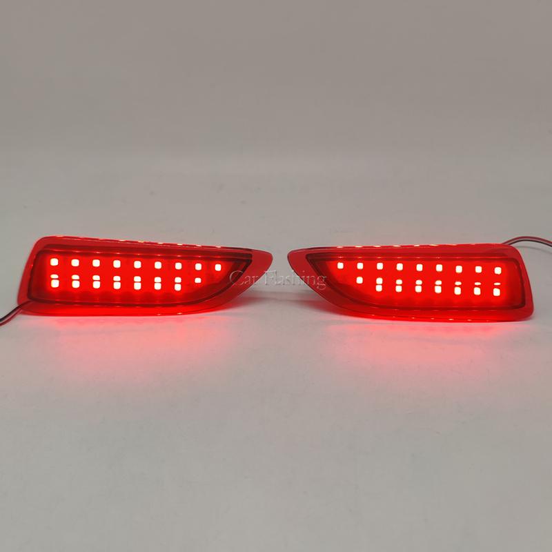LED Rear Bumper Lights For Toyota Corolla 2011 2012 2013 Reflector Rear Back Tail Brake Stop Running Light For Lexus CT200h