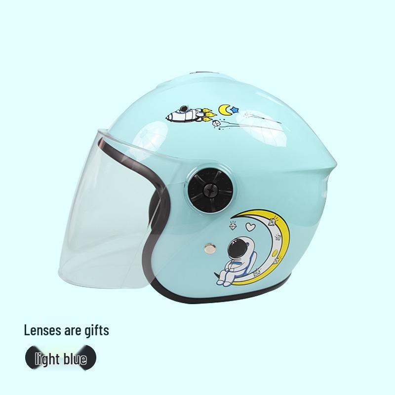 National Standard Kids' Cartoon Safety Helmet - Breathable, Shockproof, Winter Warm