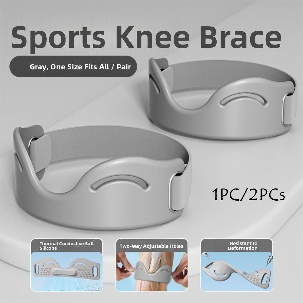 Fixed Protection Patella Knee Strap Silicone Knee Sports Support Band  Women Men