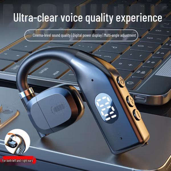 Bluetooth Over-Ear Headphones with Rotating Digital Display and Large Battery, Compatible with Apple, OPPO, Xiaomi, Vivo, and Huawei