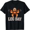 Funny Thanksgiving Leg Day Turkey Squat Workout Weightliftin T-Shirt
