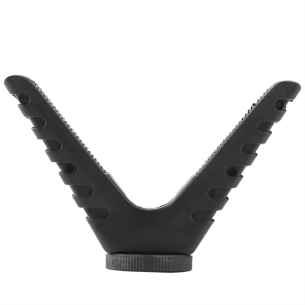 Outdoor Camera V Yoke Top Rest Mount Holder Bracket For Monopod Tripod Hunting Stick with 1/4 inch Thread Attachment For Hunting