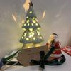 Creative Atmosphere Light Ceramic Projector Lamp Christmas Tree Statue  Festival