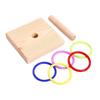 Bird Training Ring Toy Parrot Educational Fun Toy Set  Colorful Rings For Interactive Pet Bird Training At Home