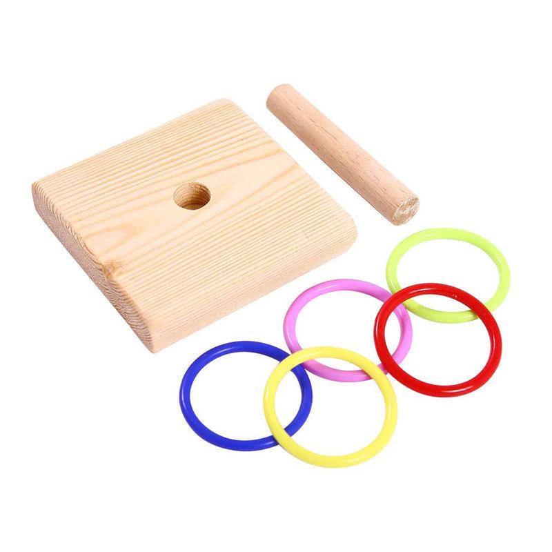 Bird Training Ring Toy Parrot Educational Fun Toy Set Colorful Rings For Interactive Pet Bird Training At Home