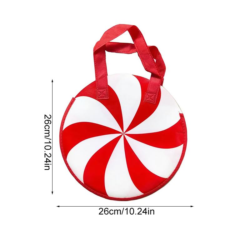 1/10PC Candy Cane-Shaped Birthdays Green & Red Striped Design Weddings Gift Bag Candy Cane Decorations 2 Colors