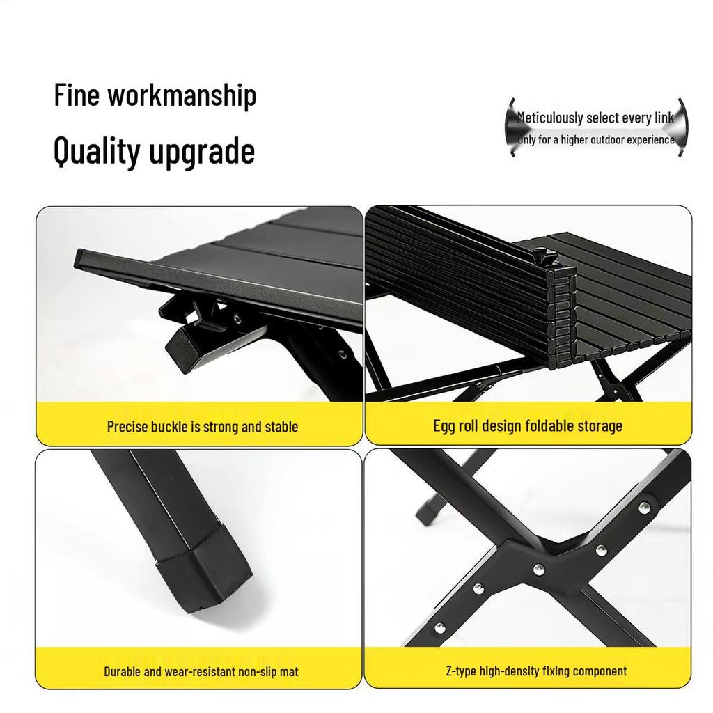 Portable Outdoor Folding BBQ Table & Chairs Set for Camping & Picnic