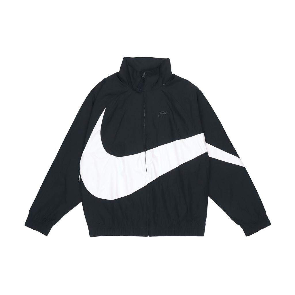 Nike Big Swoosh Woven Statement Jacket (Asia Sizing) Black Men Streetwear AR3133-010