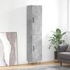 Vidaxl Tall Cabinet, Concrete Grey, 34.5X34X180 Cm