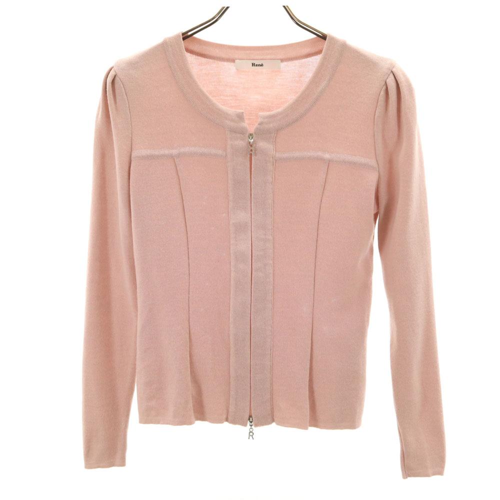 

Rene Шерсть Сделано в Японии Куртка на молнии 36 розовый Женский Б/У