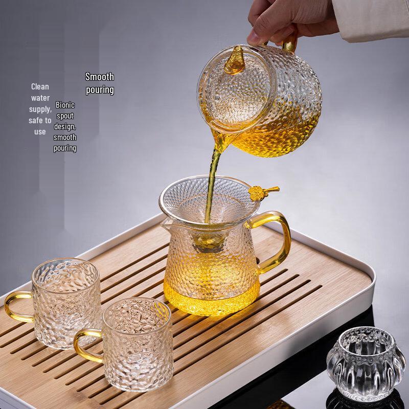 Songhui Lingyun Hammered Glass Teapot Set